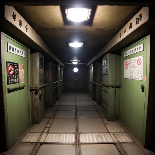 Prompt: Japanese super hero underground bunker 