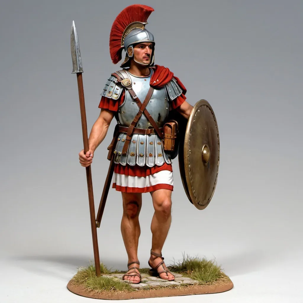 Prompt: Roman Auxiliary foot soldier