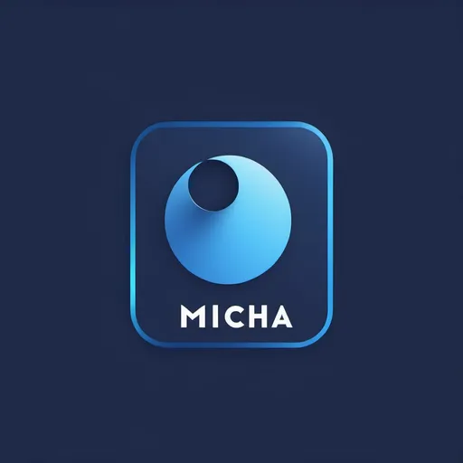 Prompt: I have app called MiCha, it's Micro Challenge app. Please generate logo for this app. The logo should be modern and minimalistic. Blue tones are preferable. Focus on minimalism