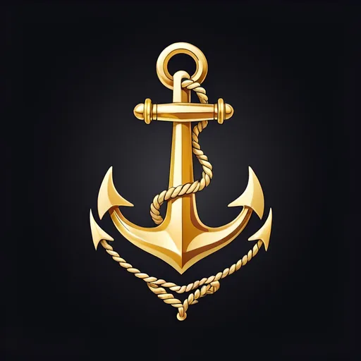 Prompt: Gold Anchor logo