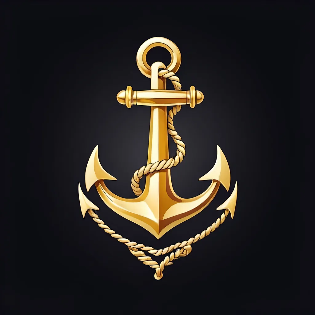 Prompt: Gold Anchor logo