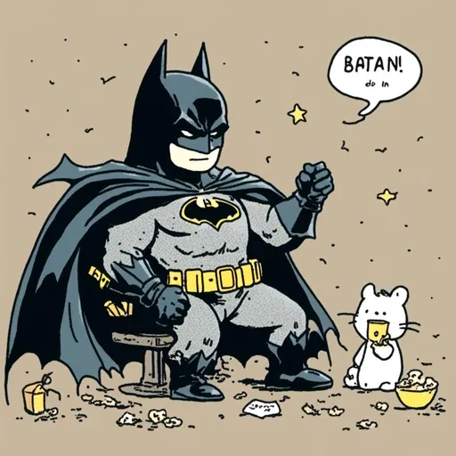 Prompt: Batman in <mymodel> style