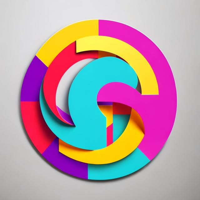 Prompt: logo design, lines, bright colors, attractive 3d
