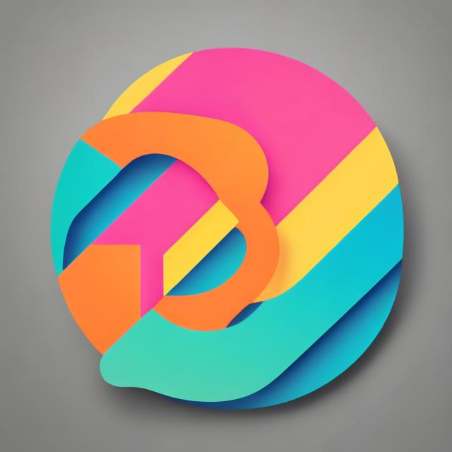 Prompt: logo design, lines, bright colors, attractive, 3d
