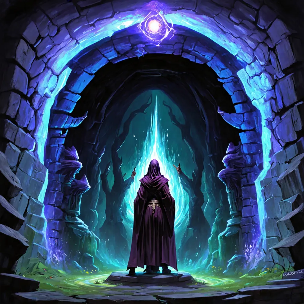 Prompt: A magical portal to the Underdark