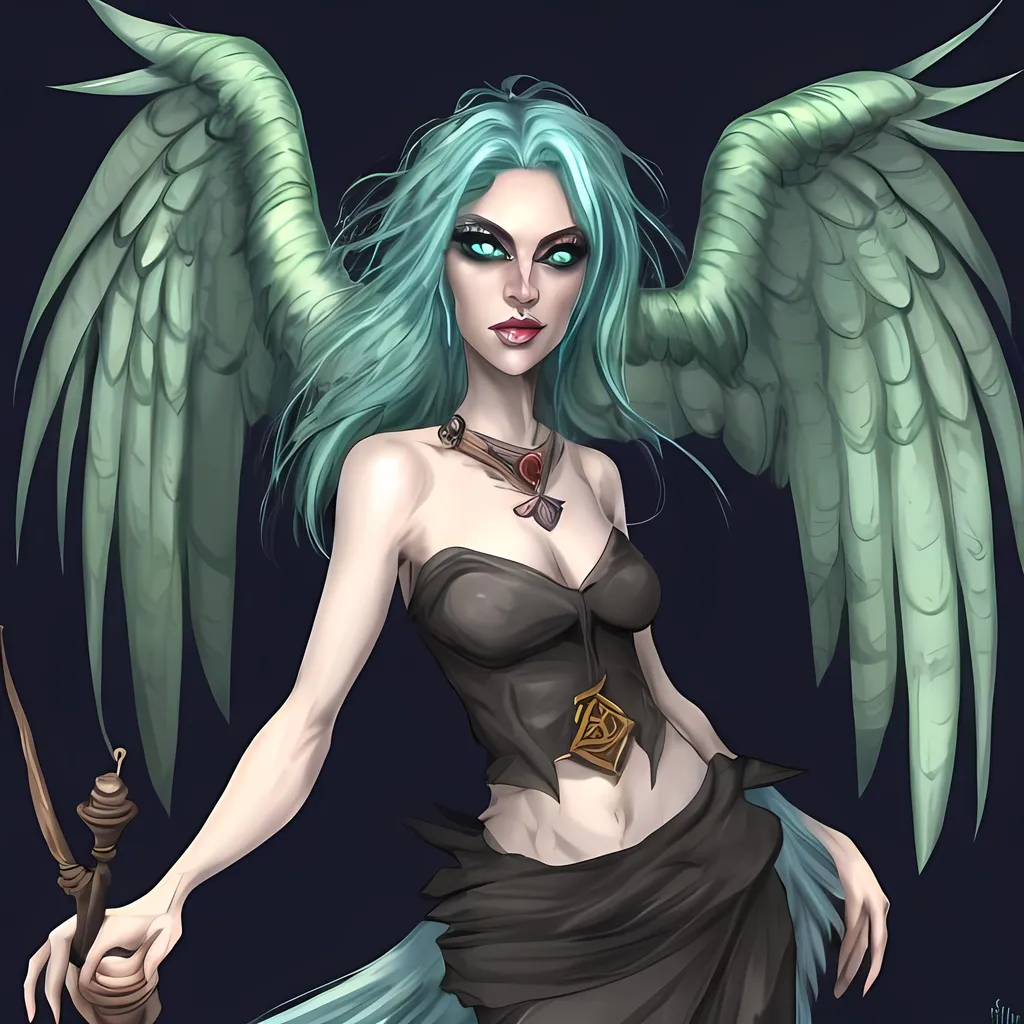 Prompt: Harpy lady
