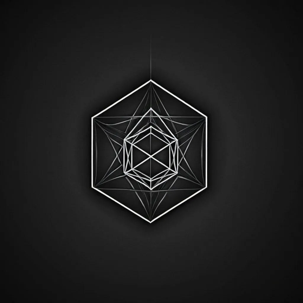 Prompt: Geometry wallpaper for iphone