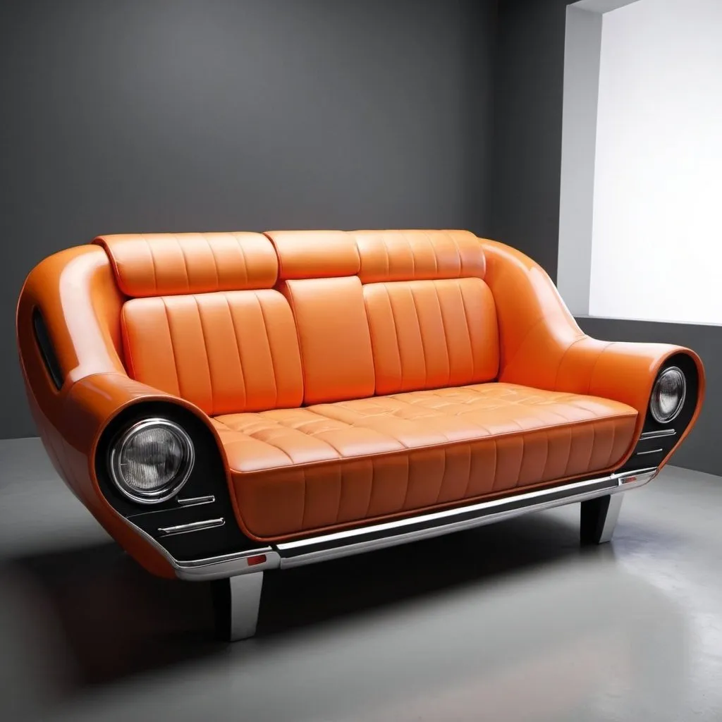 Prompt: sofa design car