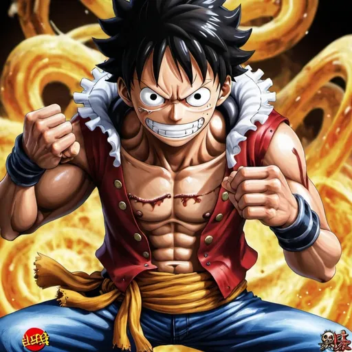 Prompt: Luffy gear 5
