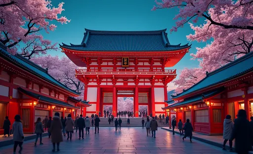 Prompt: beautiful wavy digital art of senso-ji temple in tokyo