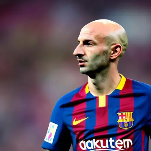 Prompt: Bald and French alien soccer player who plays in Barcelona