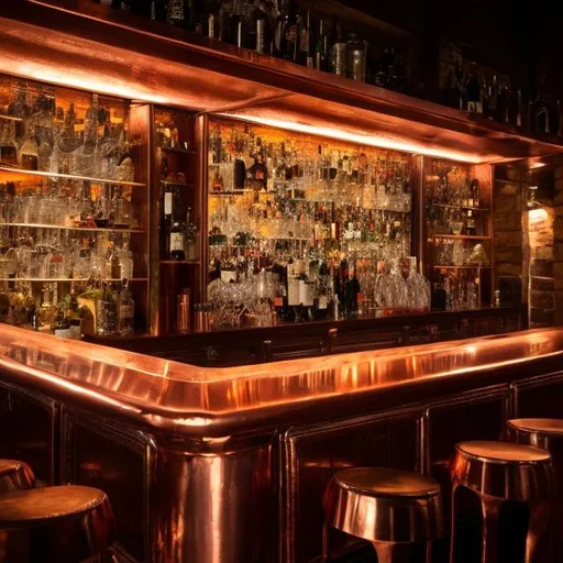 Prompt: copper bar