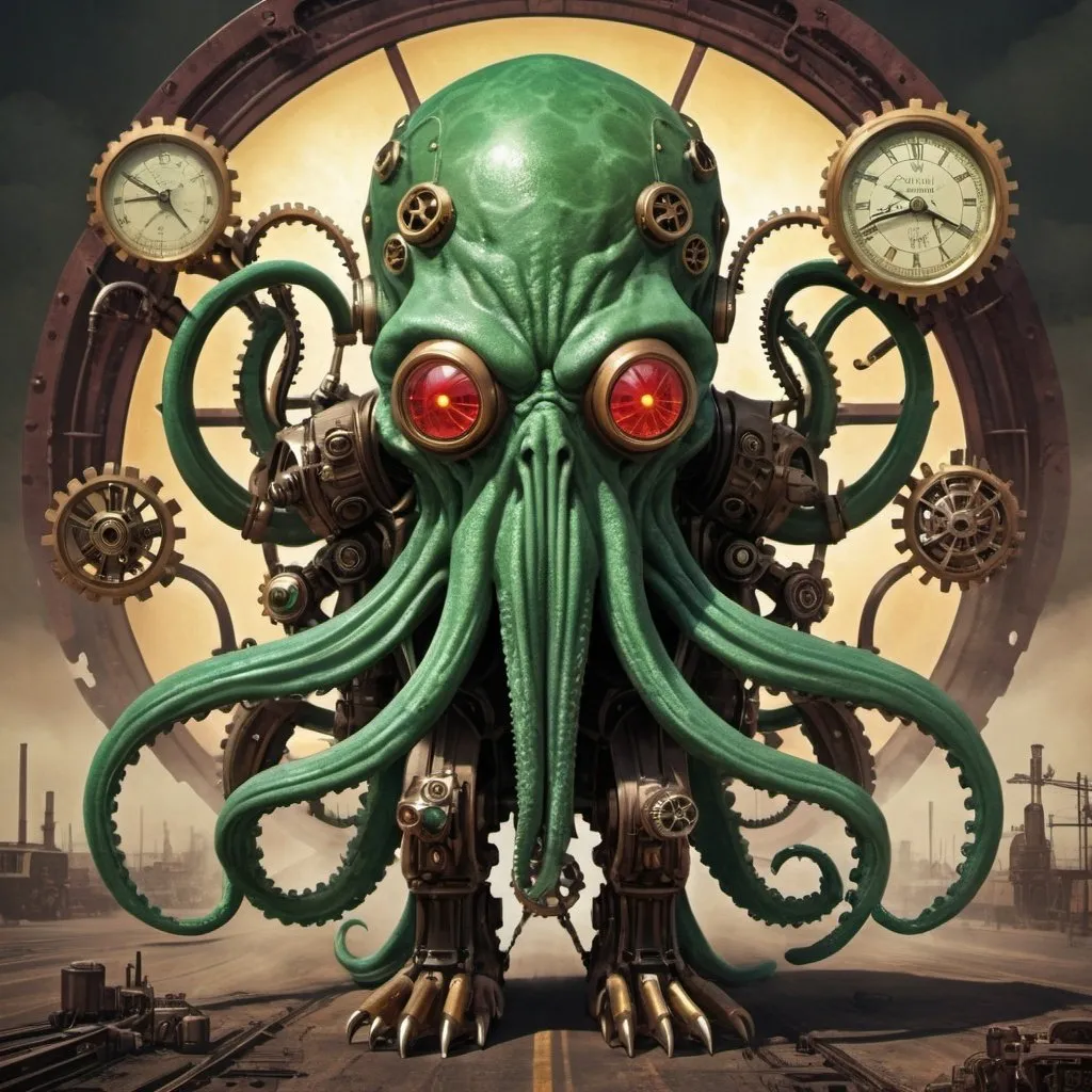 Prompt: atomic steampunk cthulhu