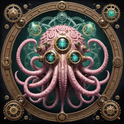 Prompt: atomic steampunk yog-sothoth