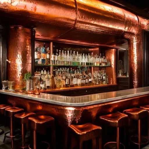 Prompt: copper bar