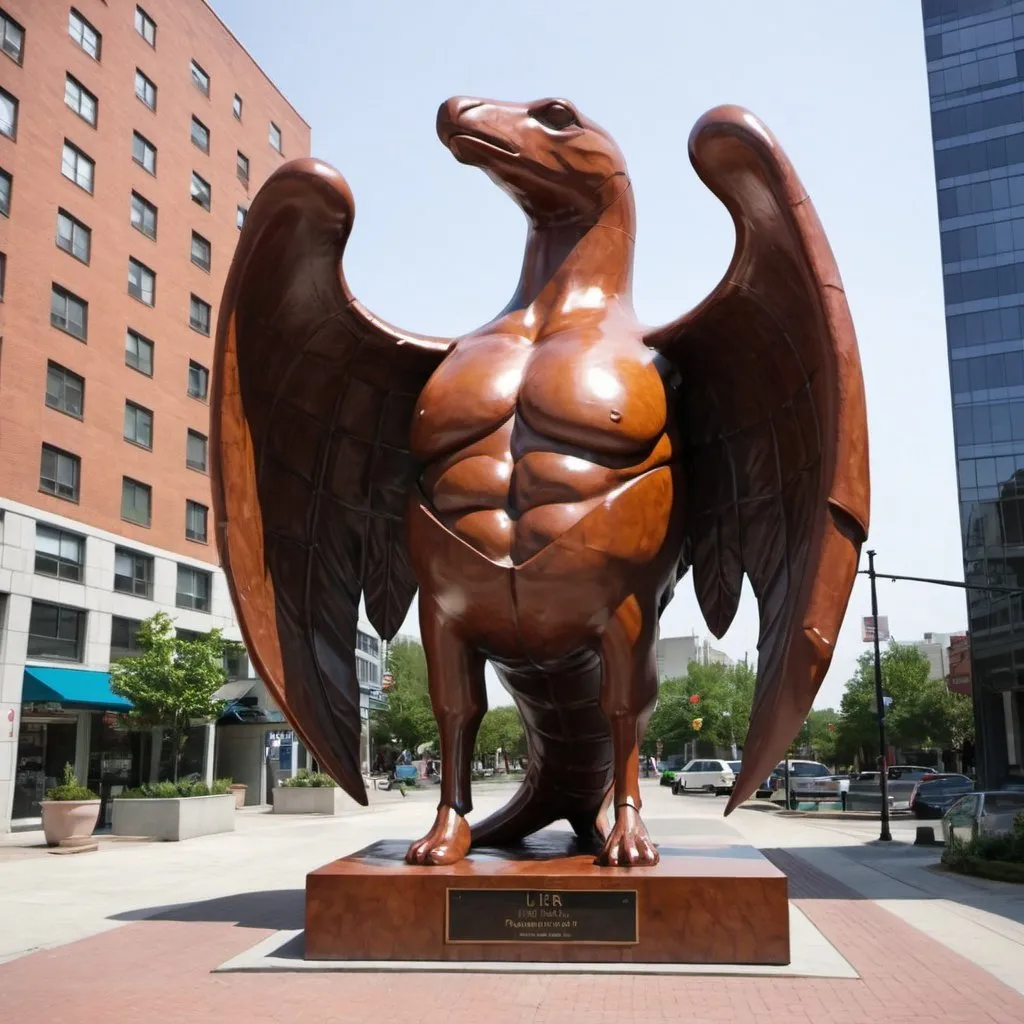 Prompt: liver statue