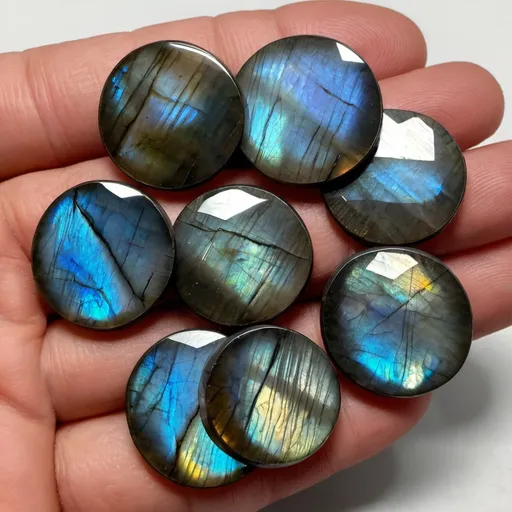 Prompt: trillion labradorite coins