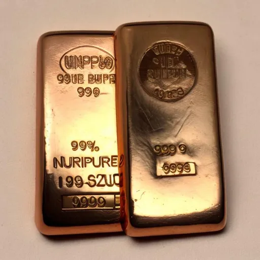 Prompt: copper bullion bar