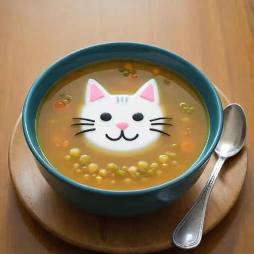 Prompt: cat soup
