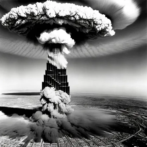 Prompt: burj khalifa nuclear test