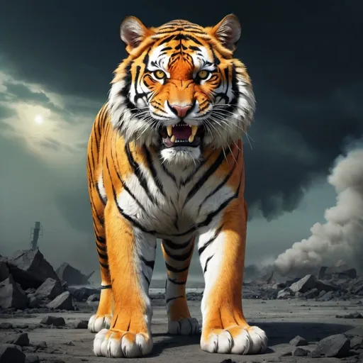 Prompt: nuclear tiger