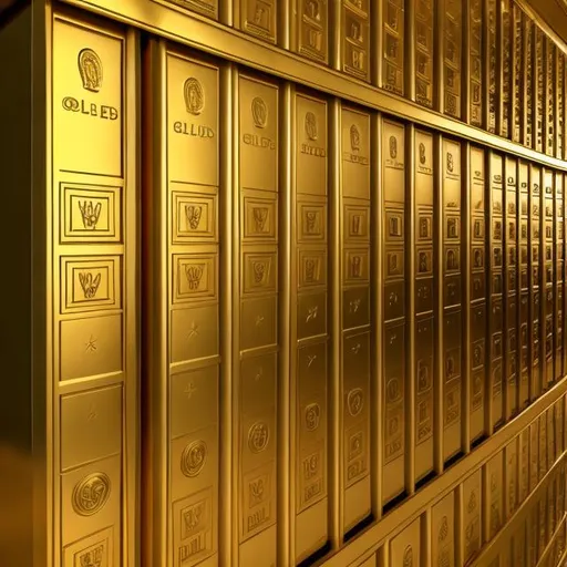 Prompt: gold bullion vault