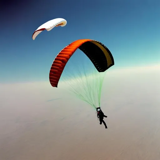 Prompt: hamas paraglider on saturn