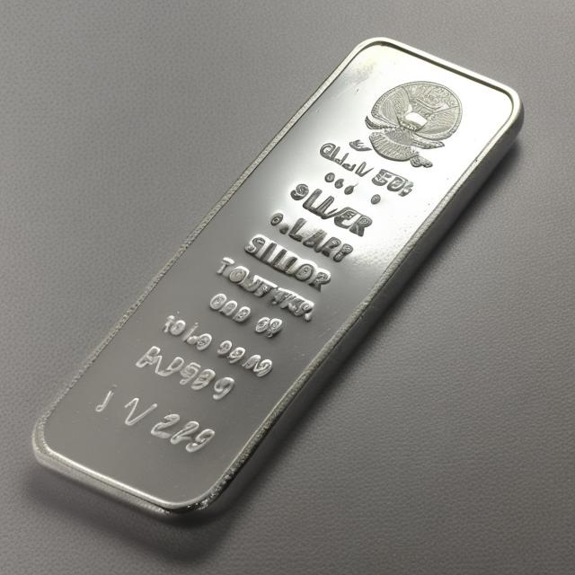 Prompt: silver bullion bar