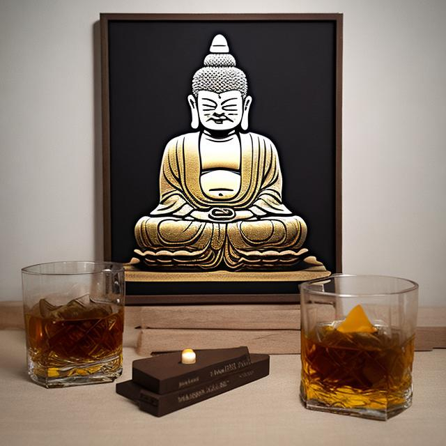 Prompt: whiskey buddha
