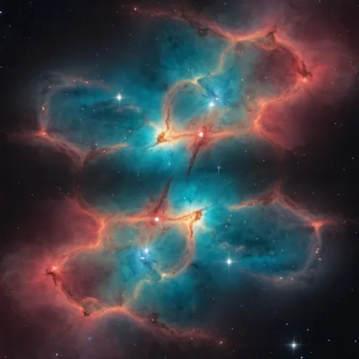 Prompt: mirror of nebulas