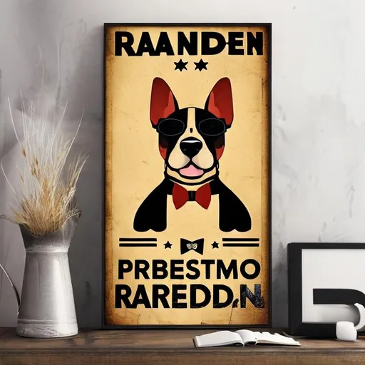 Prompt: random dog for president poster