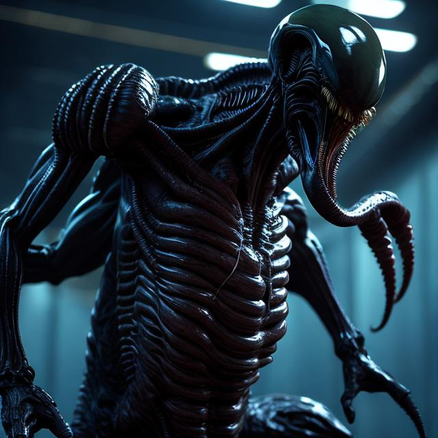 Prompt: xenomorphs copulating