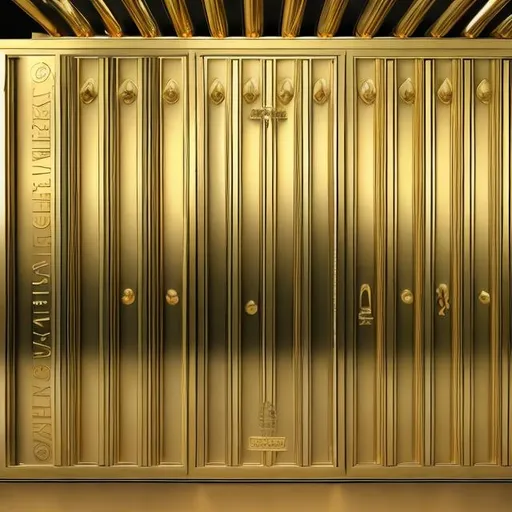 Prompt: gold bullion vault