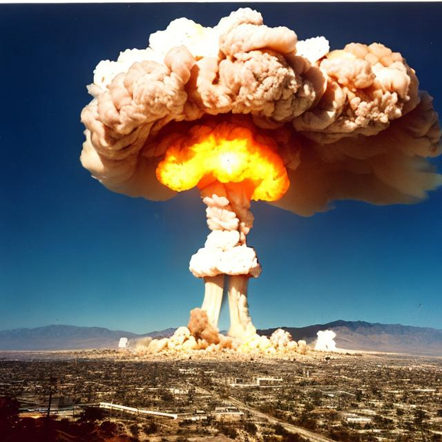 Prompt: los angeles nuclear test