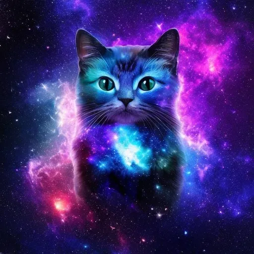 Prompt: galaxy cat