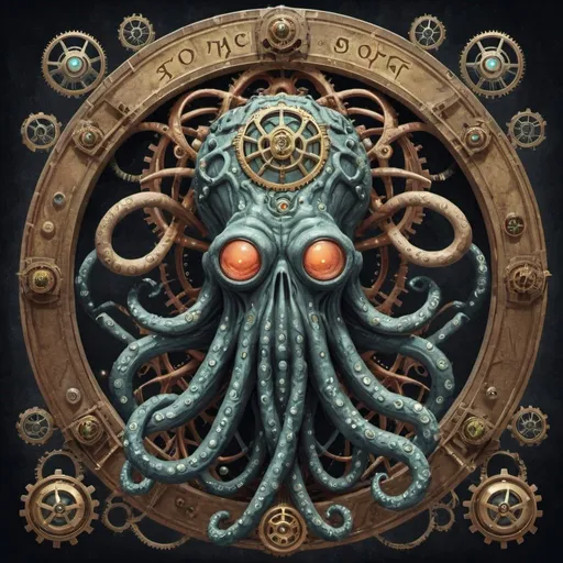 Prompt: atomic steampunk yog-sothoth