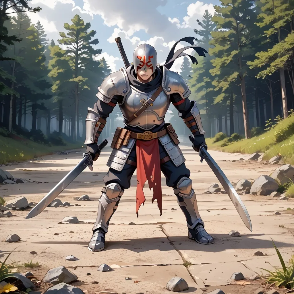 Prompt: I want a hyper realistic scene. It’s dark in the forest and there is a shadow. We figure that’s releasing plasma like waves all around him. It’s pulsating the floor and slowly breaking everything around him and you can see in the distance. It’s a white shot from from vertical and you can see from the distance the amount of destruction it’s creating and leaving it, dark and cloudy It’s supposed to be a scary, eerie photo of a super like hero. Figure not a man a shadow. We figure that escapable of grade destruction and has incredible strength. Don’t make the figure a human make him tall, black figure, wielding, weapons, and armor, and scars looking up to the heavens and anger with aura, releasing all around him just really menacing and make the aura red