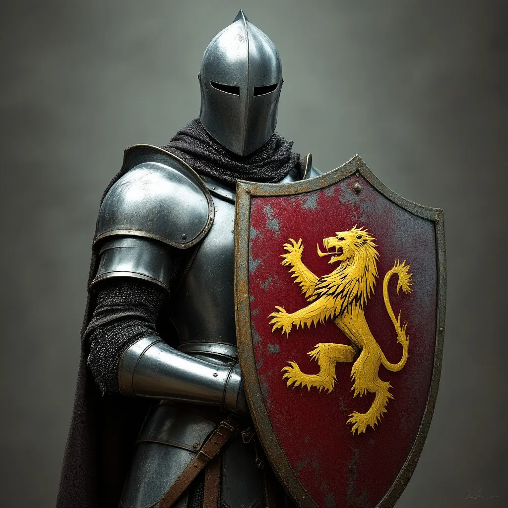 Prompt: Reduce shield details