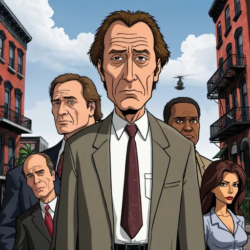 Prompt: A poster for Bad Lieutenant New Orleans Animated Series