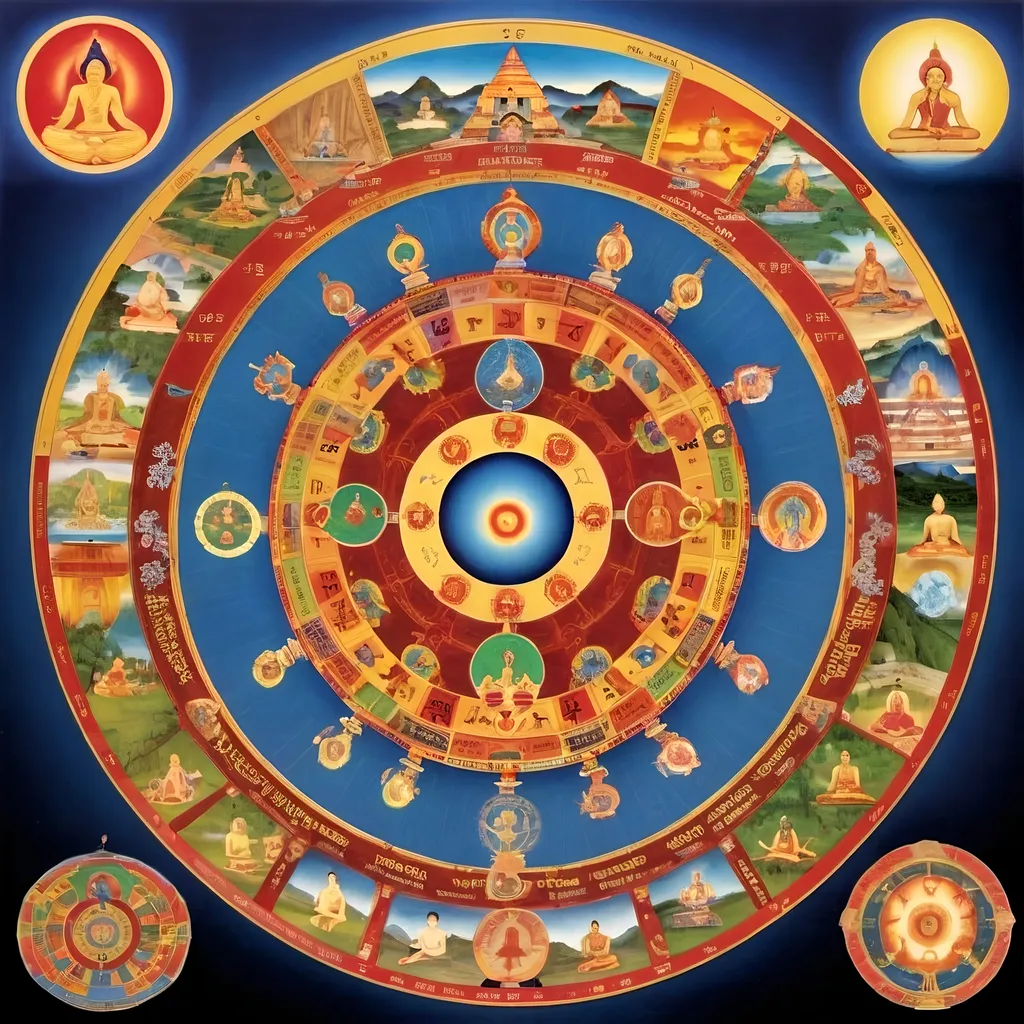 Prompt: The Samsara Wheel according to theosophy 