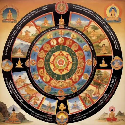 Prompt: The Samsara Wheel according to theosophy 