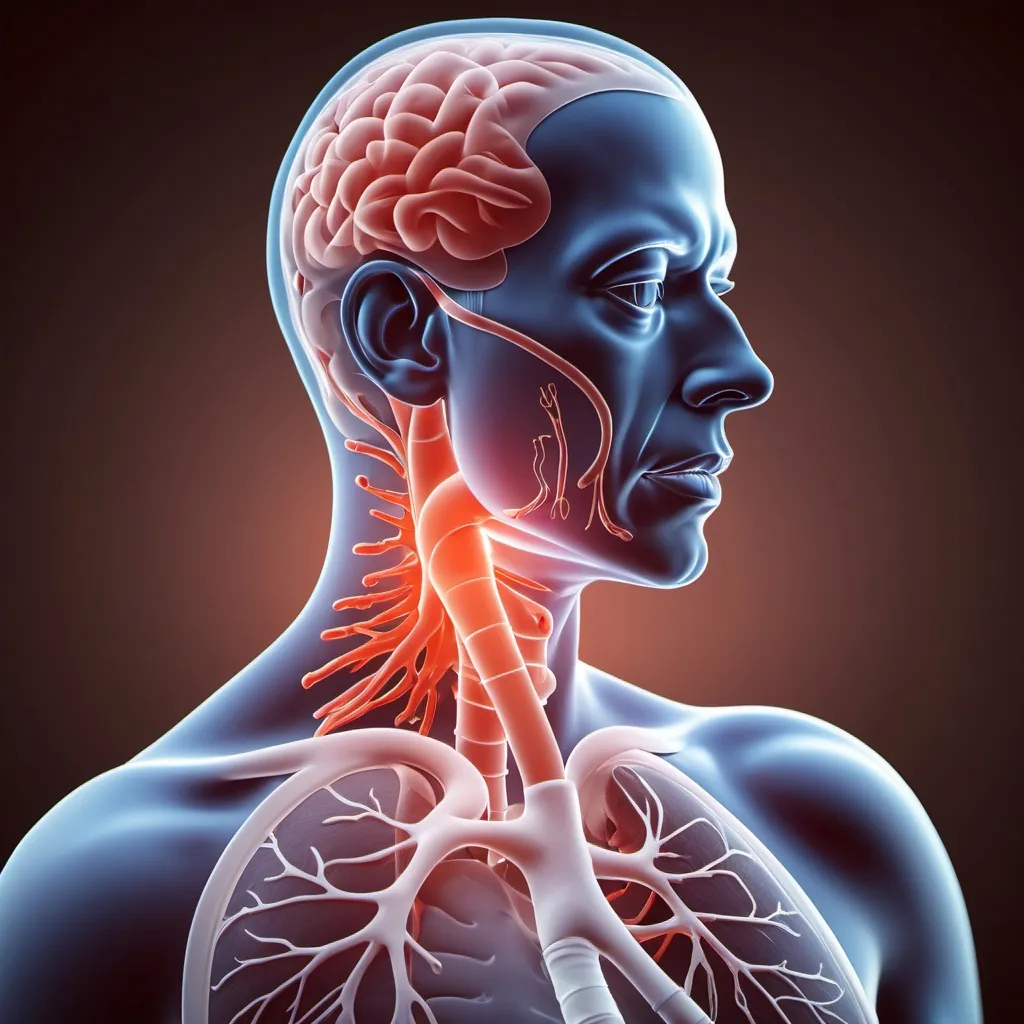 Prompt: Various factors, such as fever, acidosis, pain, or anemia, can increase the respiratory drive, and when this drive exceeds the ventilation achieved, it leads to a sensation of air hunger. This effect is especially significant when there are underlying respiratory system abnormalities, such as high airway resistance or low lung compliance, which can exacerbate the feeling of dyspnea.
