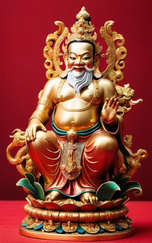 Prompt: God of Wealth,Wealth enabler, the image of Southeast Asians