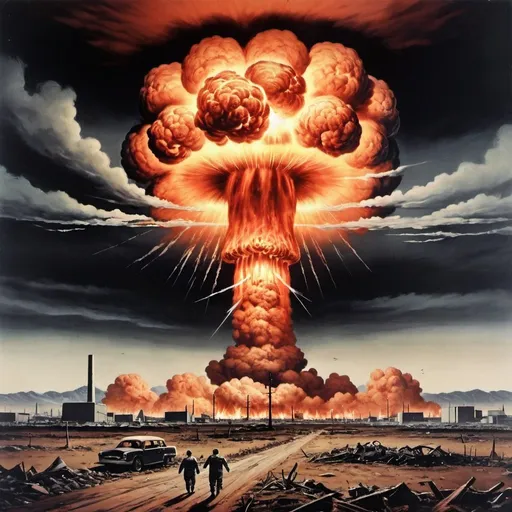Prompt: Horrors of a nuclear war