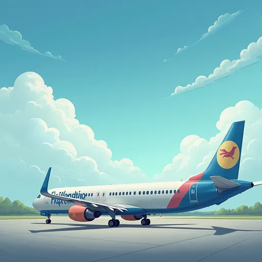 Prompt: Can you make this background photo like airport 