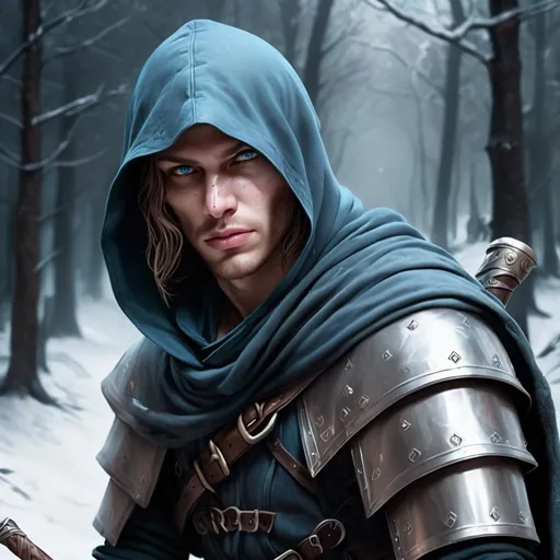 Prompt: hyper-realistic thief character, fantasy character art, illustration, dnd, cold tone