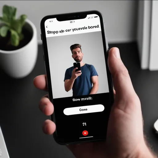 Prompt: Prompt:

Create a 15-second motivational animated YouTube Shorts video in vertical format (9:16).
Style: modern, cinematic, inspirational animation with smooth transitions and background motivational music.

Scene 1 (0–2 seconds)

Show a person scrolling on a phone looking bored.
Text on screen: “Stop Scrolling!”
Voiceover: “Stop scrolling… this might change your life.”

Scene 2 (2–6 seconds)

Show the same person working on a laptop late at night, looking tired but focused.
Voiceover: “Everyone wants success…”

Scene 3 (6–10 seconds)

Show the person failing multiple times but continuing to try again (papers crumpled, retrying work).
Voiceover: “But most people quit before the magic happens.”

Scene 4 (10–13 seconds)

Show the moment of success — smiling, achieving goal, bright lighting.
Voiceover: “The difference between winners and others… is just one more try.”

Scene 5 (13–15 seconds)

Text on screen with dramatic effect:
“Don’t quit today.”

Voiceover: “Keep going. Your future self will thank you.