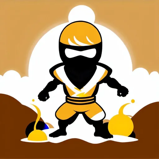 Prompt: Tan ninja With sand powers