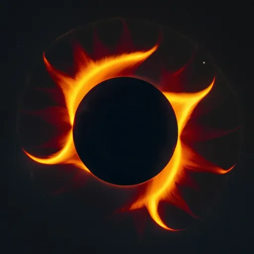 Prompt: ring of fire solar eclipse