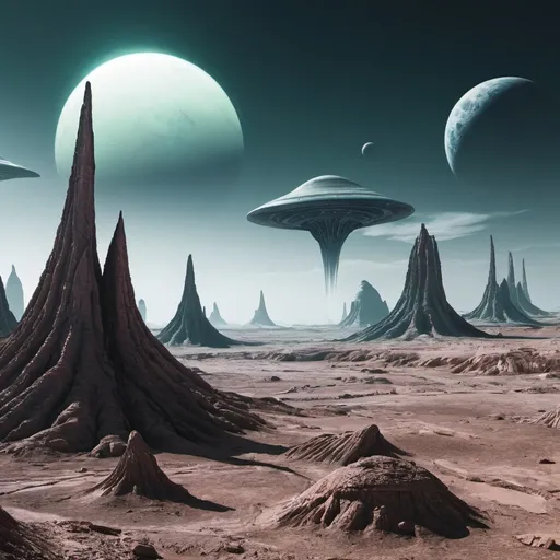 Prompt: Alien landscape 